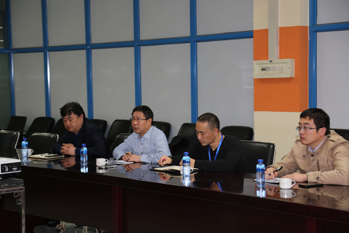 万名干手下下层烟台市国企一队到博天堂918软件公司调研座谈